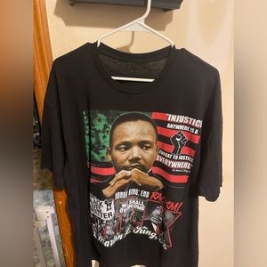 Vintage Martin Luther King JR All Over Print Rap Tee